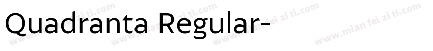Quadranta Regular字体转换